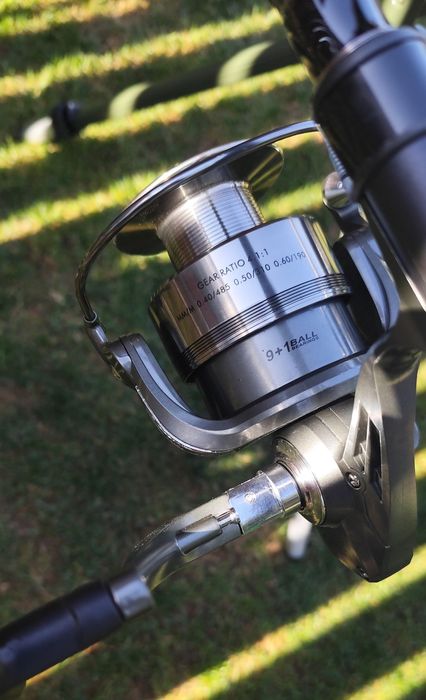 Set Pescuit, 4 Lansete 3,90m+4 Mulinete Crap 8000+Rod Pod Echipat