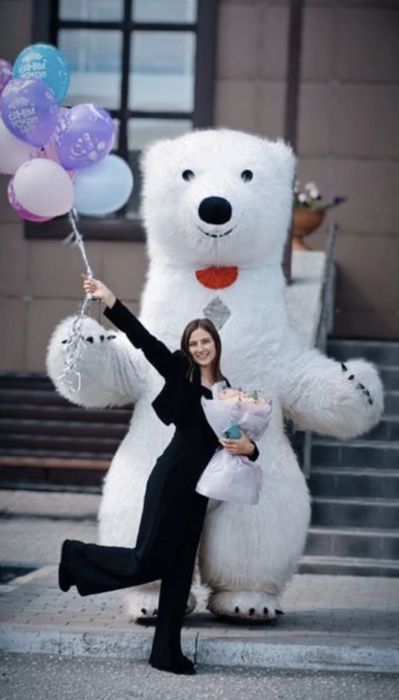 АНИМАТОРЫ надувная панда и мишка 2,6м Алматы