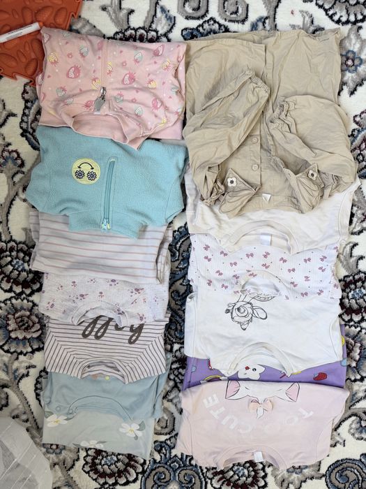 Детские вещи пакетом на девочку 6-18мес