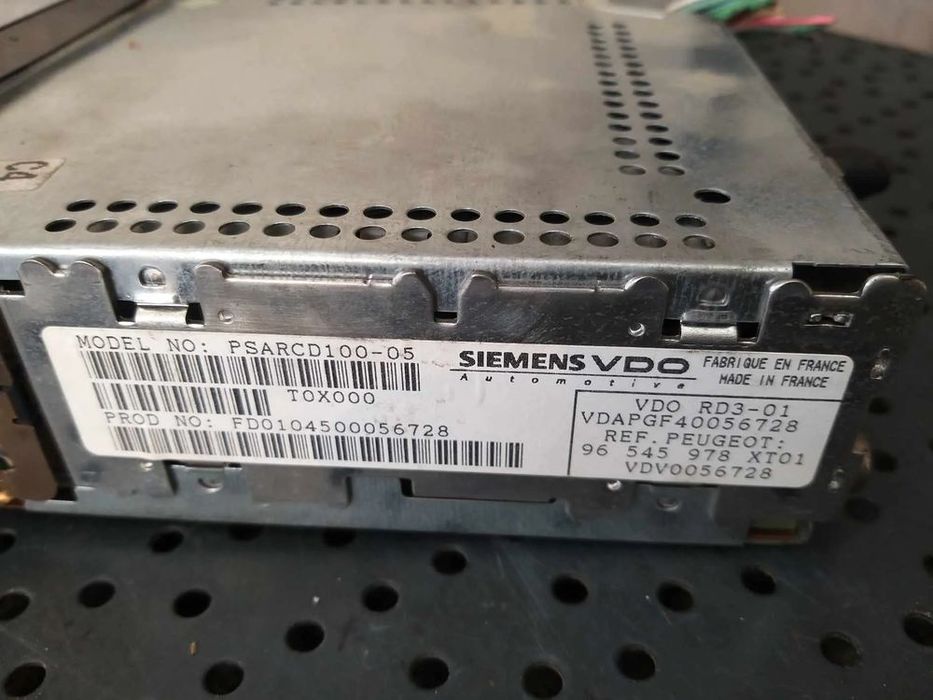 Radio cd player peugeot 307 sw 96545978xt01