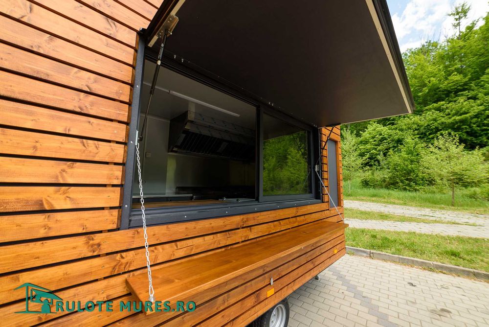 Rulota comerciala,CAFENEA,FAST FOOD, food truck, MODERN ,UNIC ,lemn !!