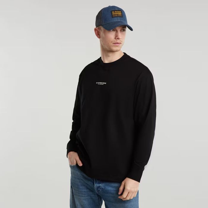 Оригинална блуза G-Star Raw Center M Oversized нова мъжка черна фланел