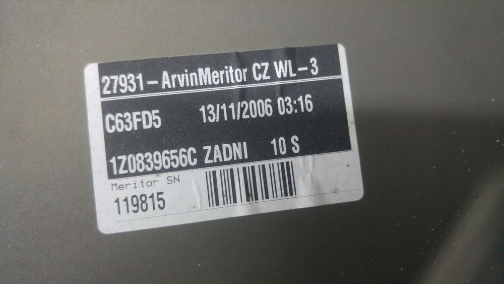 Macara geam electric dreapta spate skoda octavia 2 1z 1z0839656c