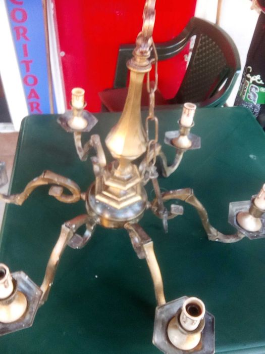 candelabru bronz 6 brate