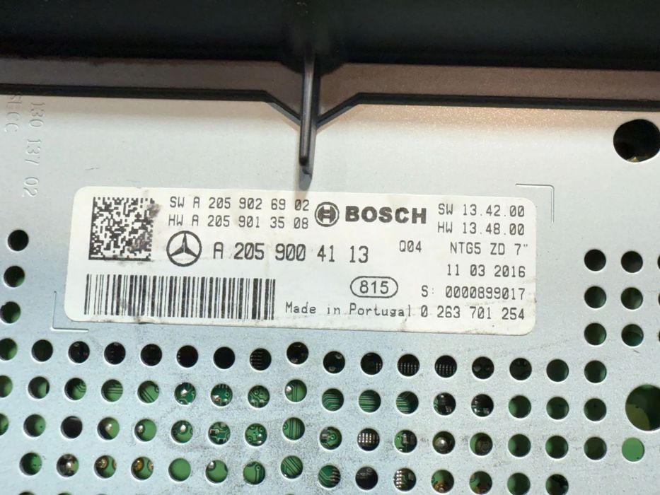 DISPLAY NAVI / ECRAN MEDIA RADIO / AUDIO MERCEDES BENZ W205 C180 1.6 BENZINA 2014 COD OEM A2059004113 / A1729008600 / BREAK 2014-2021