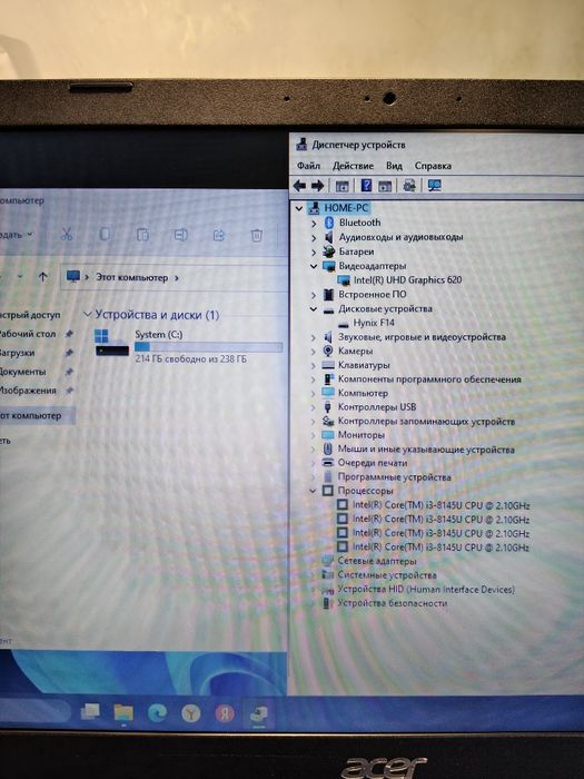 Ноутбук Acer A-315 core i3