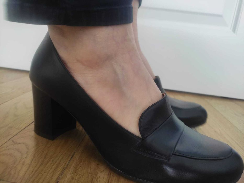 Туфли женские, кожаные