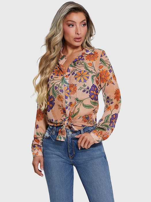 Риза с флорални детайли Guess
