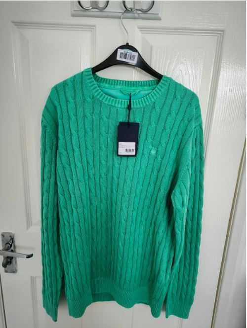 GANT НОВ -70% Cotton Cable knit мъжки пуловер