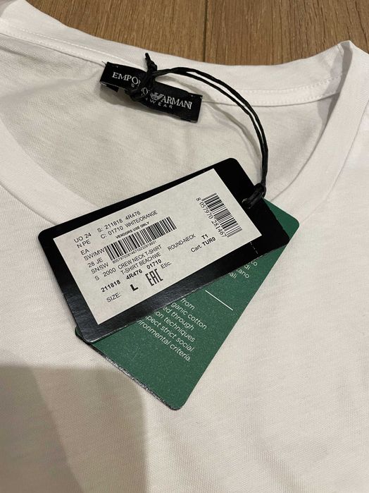 EMPORIO ARMANI, Оригинални тениски в оранжево и черно