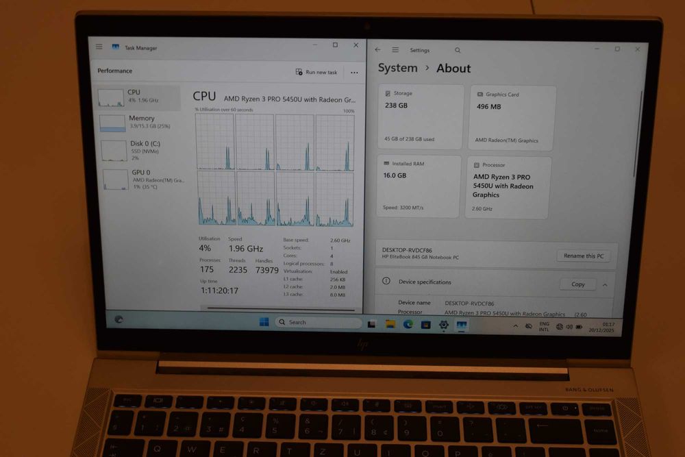 HP EliteBook 845 G8 – Ryzen 3 PRO | 16GB RAM | 256GB SSD