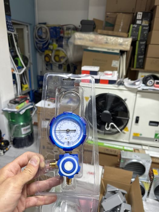 Manometru ceas freon r600 cu robinet frigider frigotehnie nou