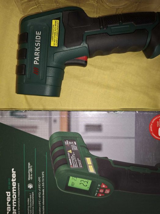 Termometru pistol digital cu infraroșu cu laser