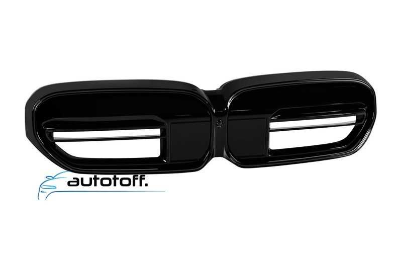 Grila iluminata compatibila cu BMW G30 G31 Facelift (20-23) Negru lucios cu LED