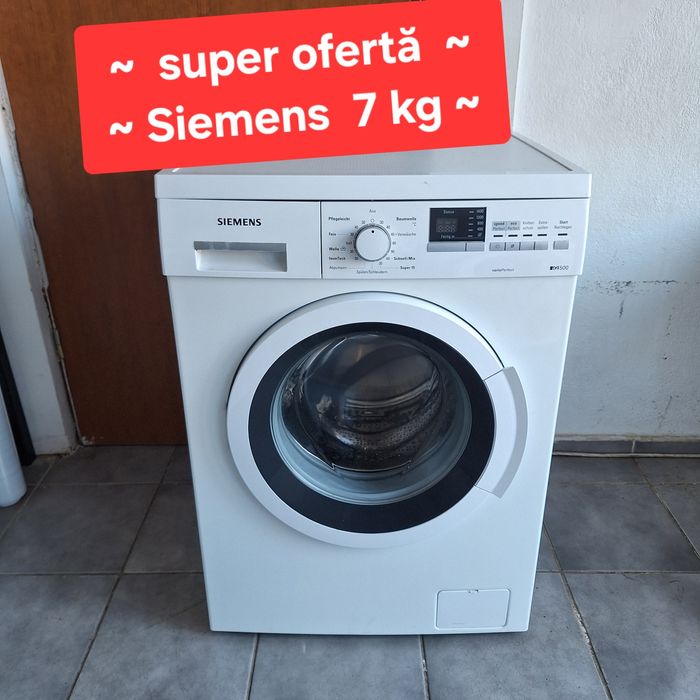 Masina de spalat rufe Siemens.  Capacitate cuva  7 kg. Impecabilă. Import Germania.
