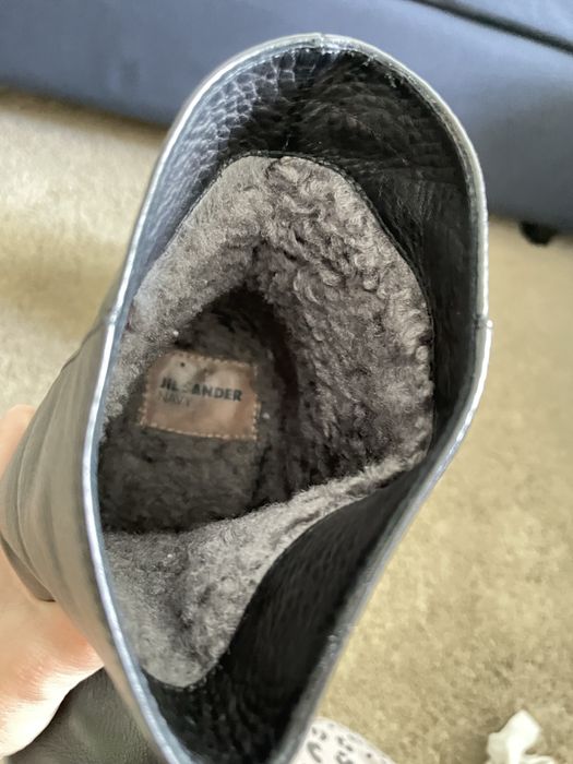 Botine/ ghete jil sander, 35.5, imblanite full