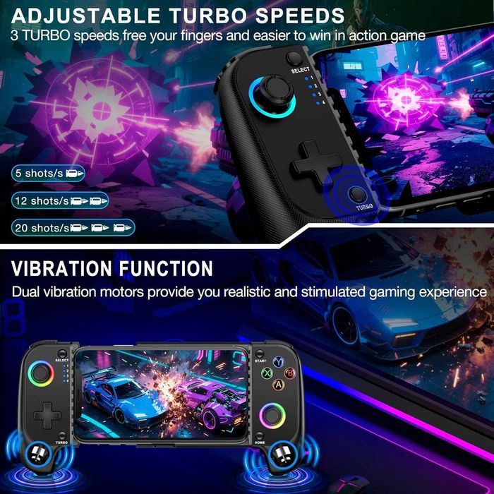 NinjaPlus OXБезжичен контролер за  iPhone/Android с джойстик Hall