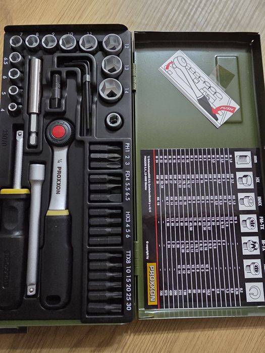 Trusa cu tubulare si biti Proxon