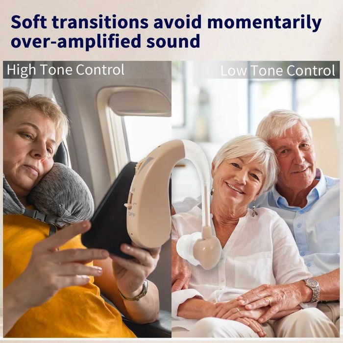 Set de Aparate Auditive Delmicure VHP-1204 Reîncărcabile - Aurii