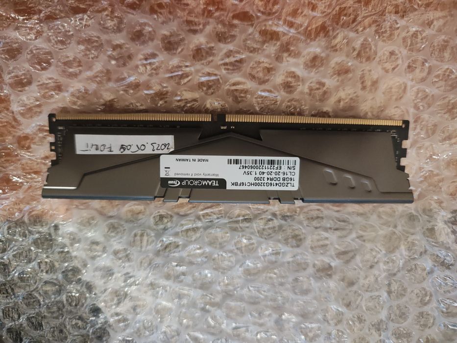 1x 16gb ddr4 Tforce VulcanZ 3200