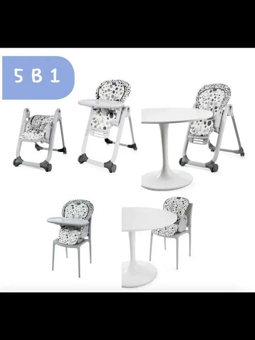 Продается детский стульчик для кормления Chicco Polly Progress 5