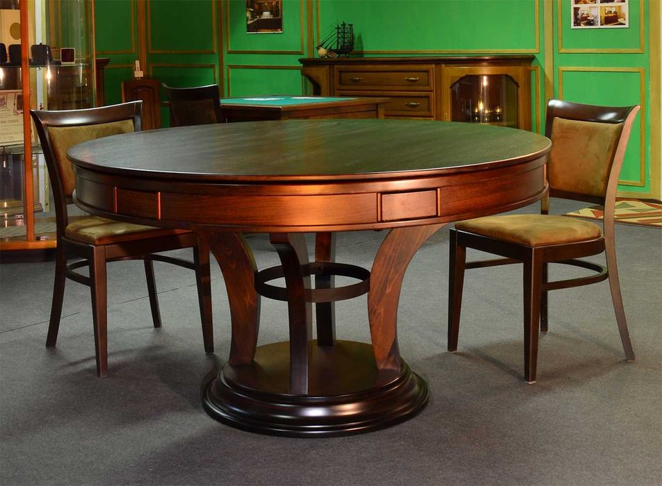 Покер маса с втори трапезарен плот