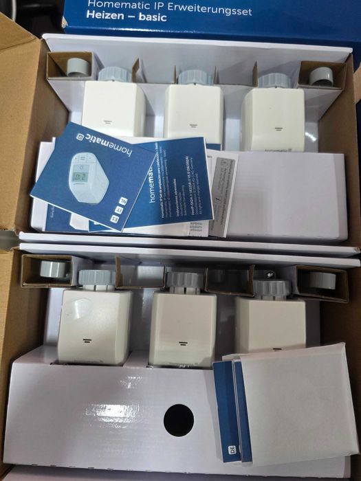 Set de 3 termostate digitale Homematic pentru încălzire