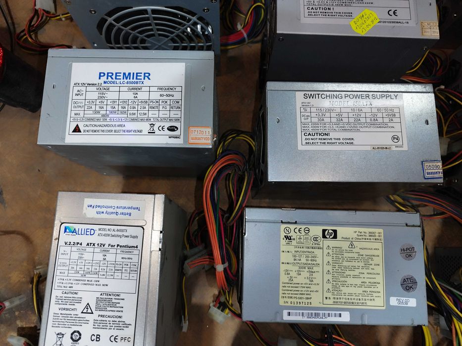 Sursa calculator cateva modele 250 - 600 Wati 6 - 8 pini pl. video