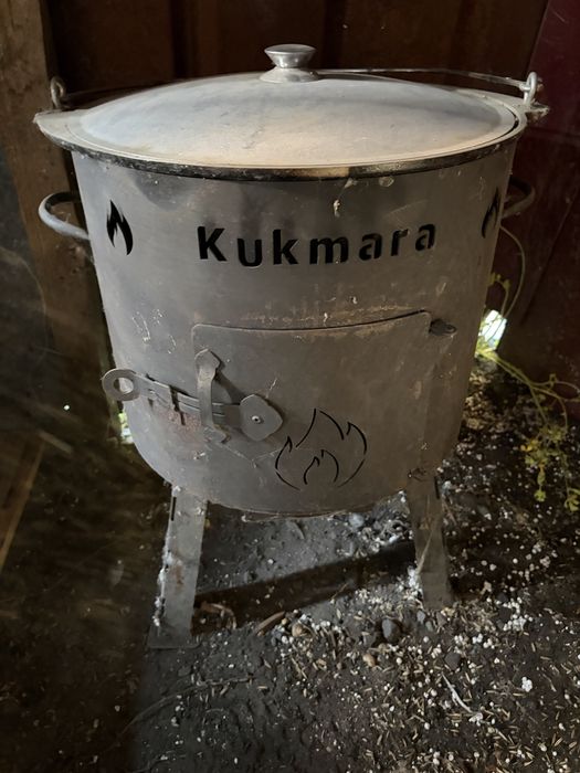 Печка с казаном