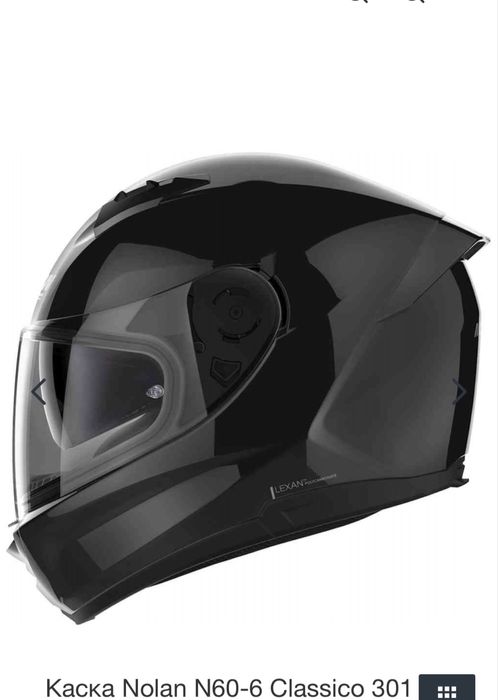 Каска Nolan N60-6 Classico 301 Black Glossy + Pinlock
