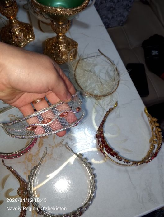Qizlarimiz uchun diadema qoʻl mehnati sifatli chiroyli zamonaviy
