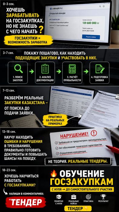 Обучение тендерам