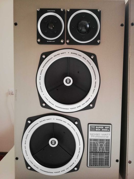 Set Boxe GRUNDIG Box 2500A - 4 cai/120 watt/4 Ohm/Impecabile/RFG