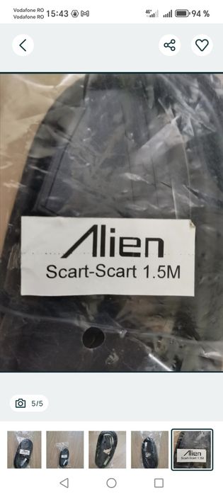 Cablu scart-scart nou