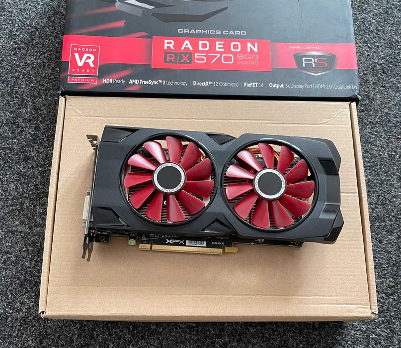 Placa video XFX Radeon RX 570 RS Black Edition, 8GB GDDR5, 256-bit ...