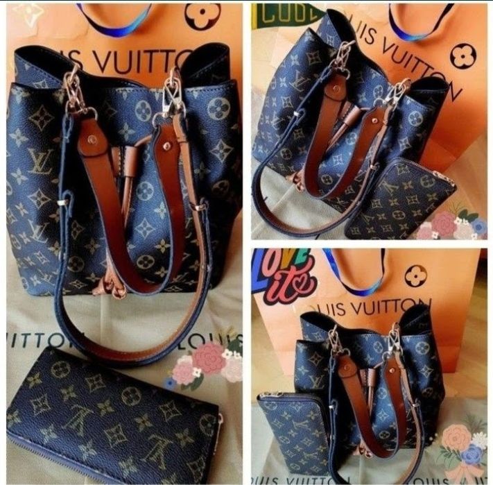 Set LV,geanta+portofel,super model, ediție limitata, etichetă, saculet