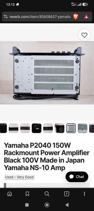 Vând Yamaha P2040 Stereo Power Amplifier 2/4ch Audio 75W Good în stare buna funcționare 10/10 vând doar in buzau cu proba desigur