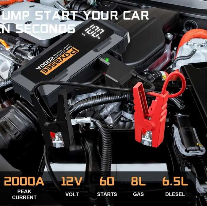 Стартер за акумулатор Jump Starter 12v за автомобил-ван-джип-бус