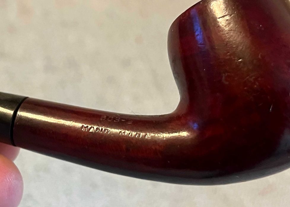 Pipa vintage Made in France model 5083 lemn si mustiuc ebonita