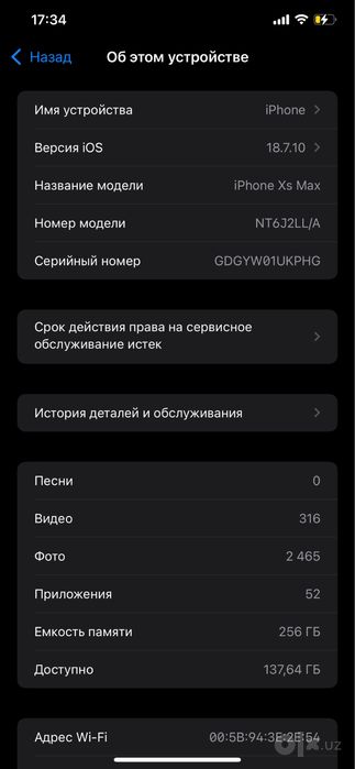 iPhone XS Max 256