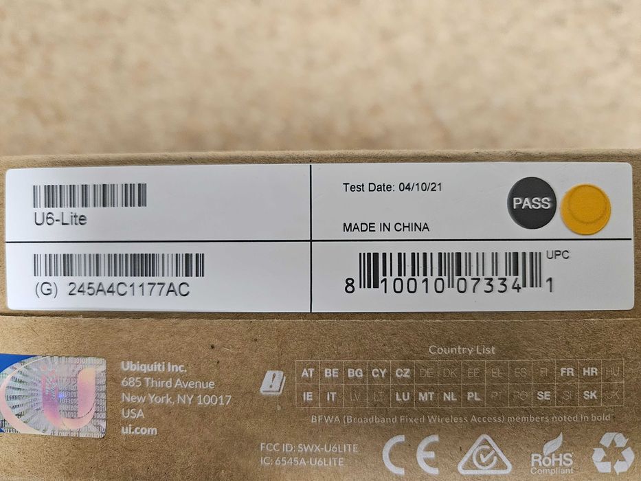 Сетевое оборудование Ubiquiti Unifi