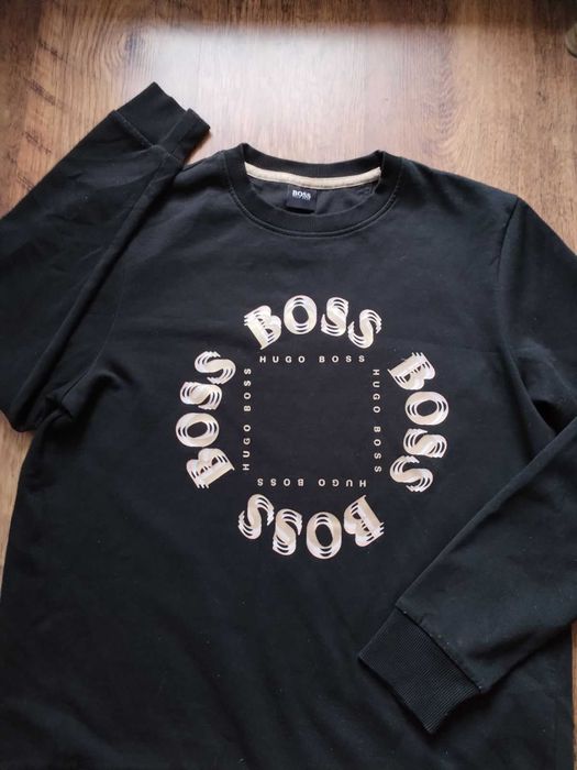 hugo boss logo stripe zip-neck -  мъжка блуза М