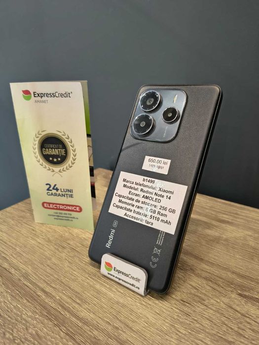(AG51) Xiaomi Redmi Note 14 b1499 - Garantie 2 ani!