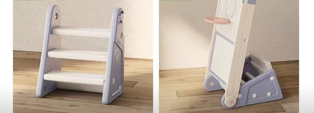 Детская горка, мольберт, баскетбольное кольцо