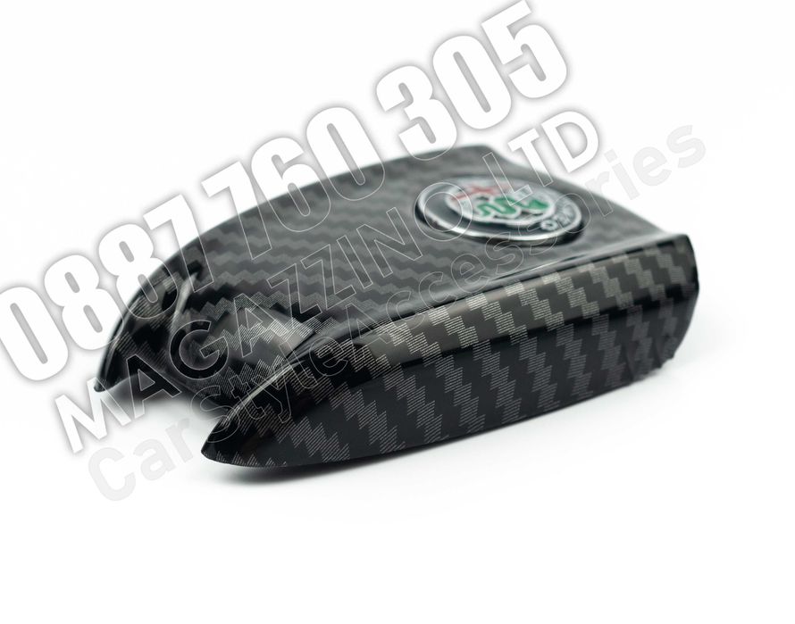 Капак Кутийка за Ключ Alfa Romeo Tonale Giulia Stelvio Цвят Карбон