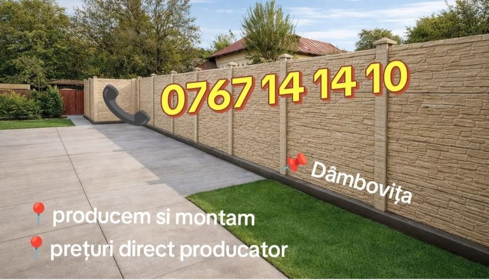 gard placi beton