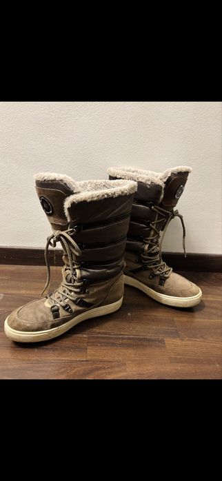 Кожени велурени ботуши