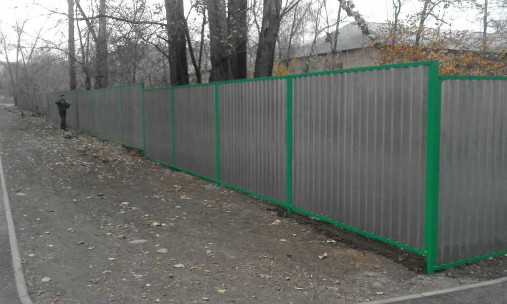 Профессионально заборы из профнастила от 12 000 за кв.м