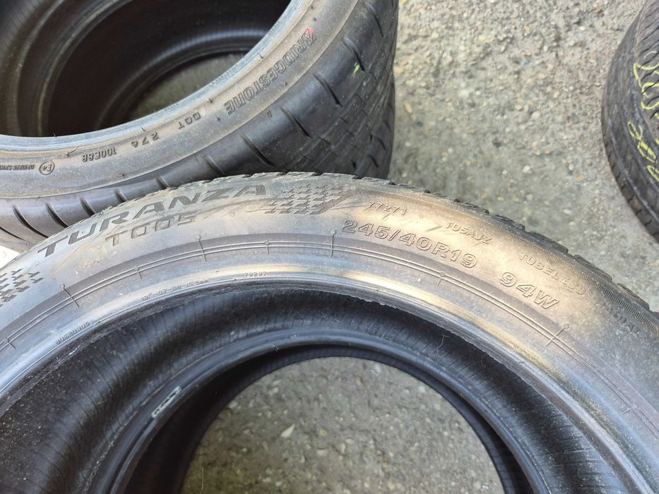 2 Anvelope de VARA - 245/40/19 - BRIDGESTONE Turanza T005 - Stare F BUNA - DOT 2021 !