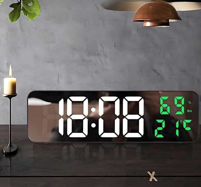 Дигитален часовник 3в1 с температура и влажност
